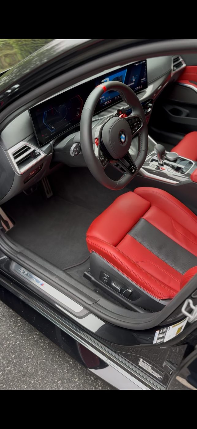 BMW M3 cockpit, driver seat and dash detailed